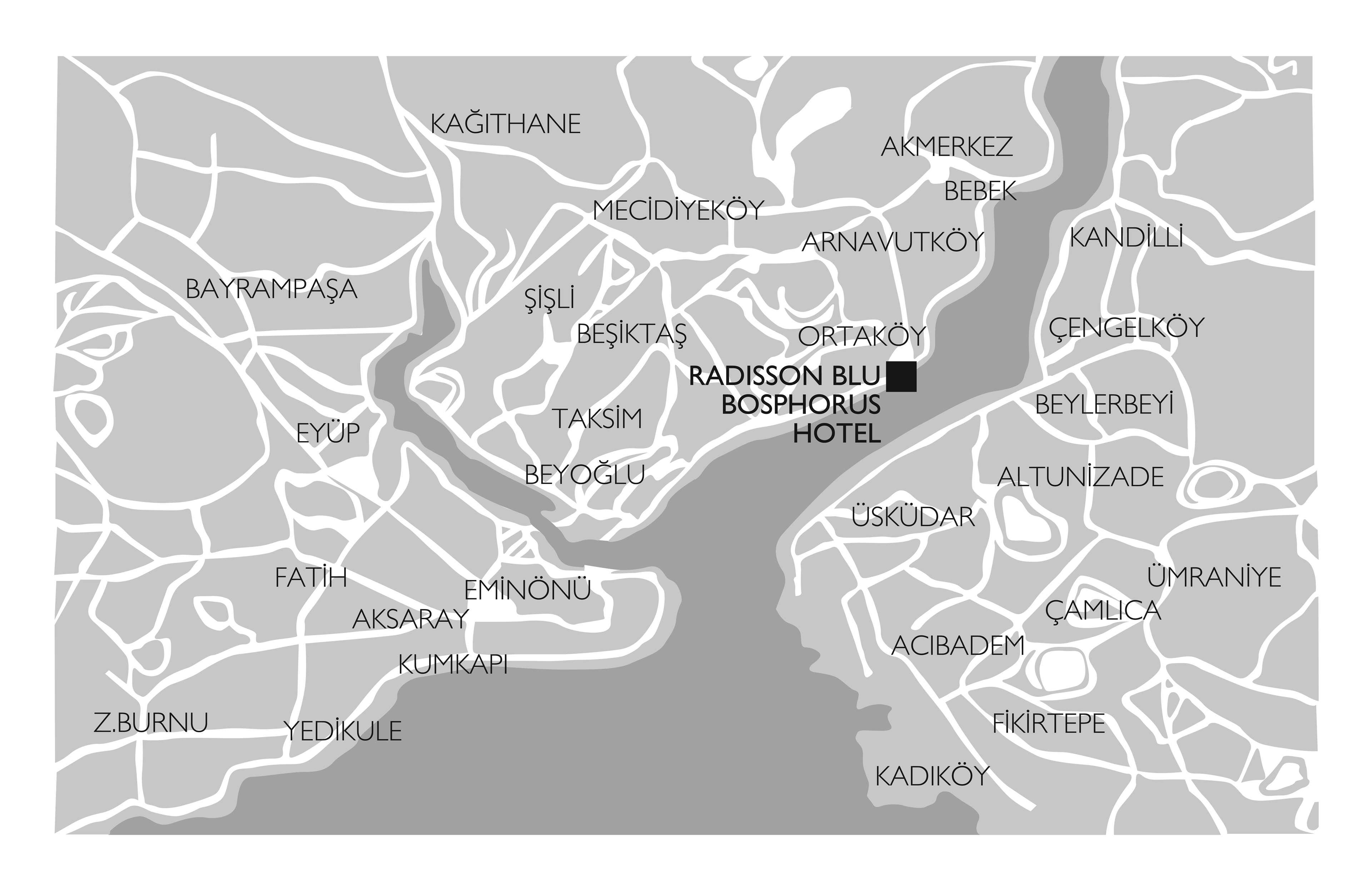 Radisson Blu Bosphorus Hotel Istanbul Luaran gambar Location of the hotel